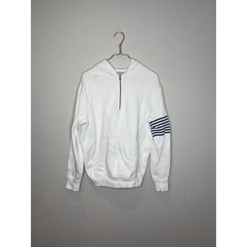 Mens Wallace & Barns‎ White Knit Pullover Hoodie Sweatshirt Medium M